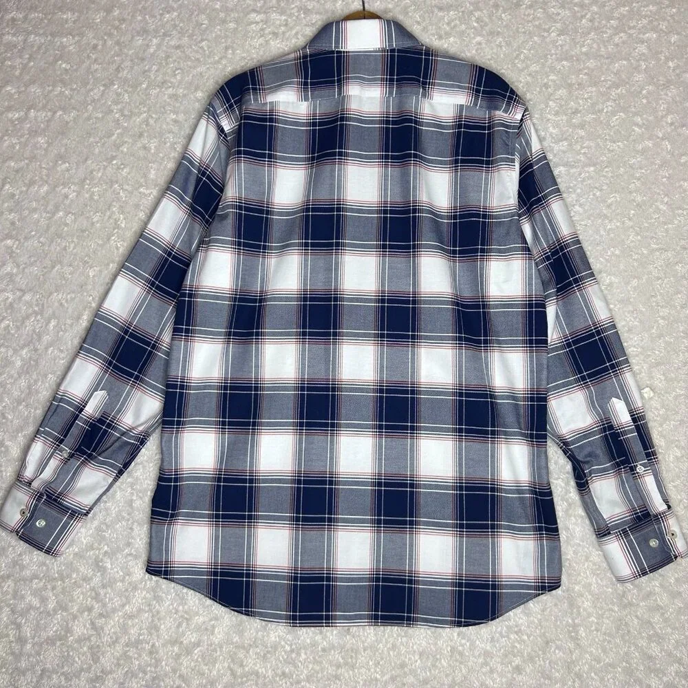 Banana Republic Non Iron Camden Fit Plaid Button Down‎ Size Large